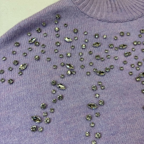Anthropologie Pilcro Embellished Lilac Sweater NWT - Picture 11 of 13